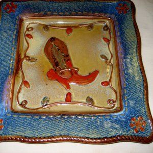 CANYON RANCH ST. NICHOLAS SQUARE SERVING PLATE NWOT